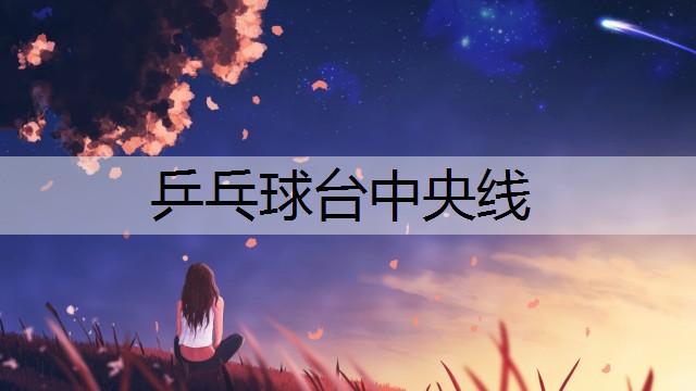 乒乓球台中央线