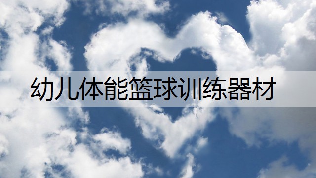 幼儿体能篮球训练器材