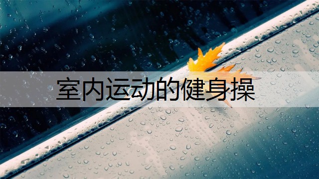 室内运动的健身操
